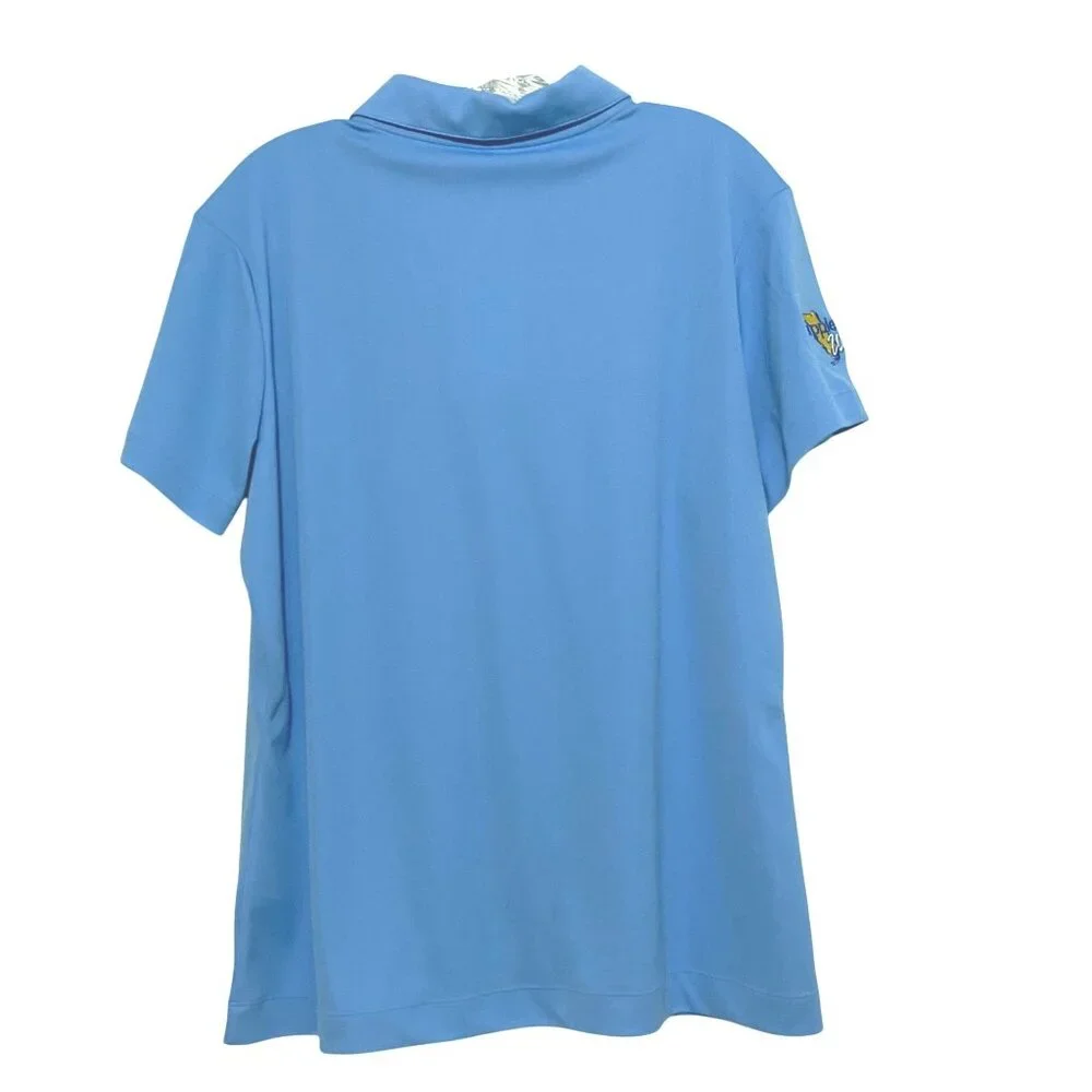 Nike Dri Fit Snapple Up Florida Womens Golf Shirt‎ XL Light Blue Activewear